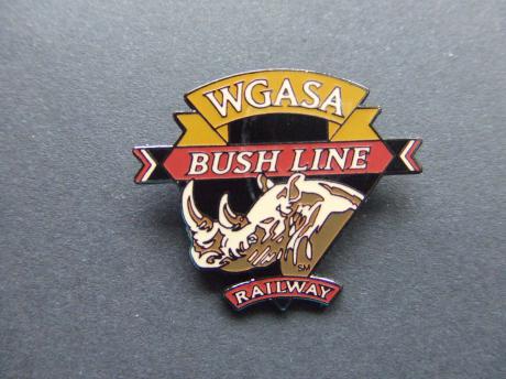 WGASA Bush Line trein door het Diego Wild Animal Park